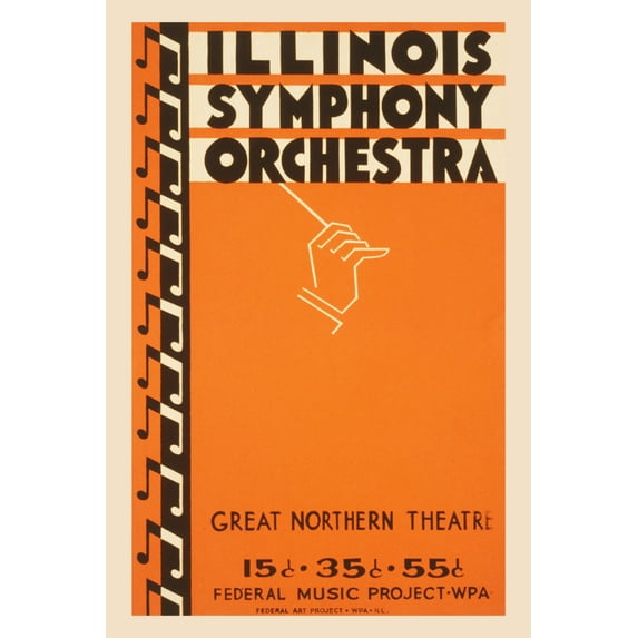 Print: Illinois Symphony Orchestra, 1936
