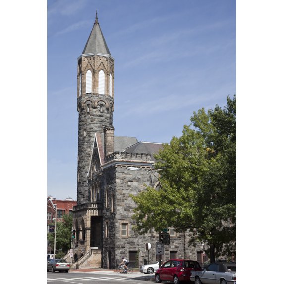 Print: Imani Temple On Capitol Hill, 6th St. Near Intersection With C St.