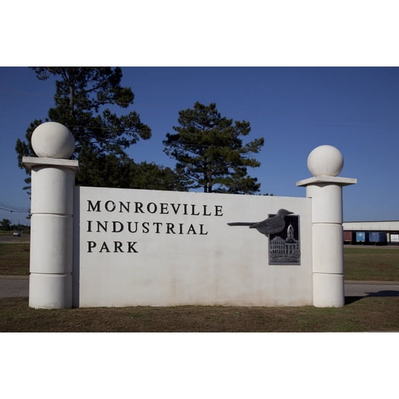 Print: Industrial Site Logo In Monroeville, Alabama, Showing The Bird And