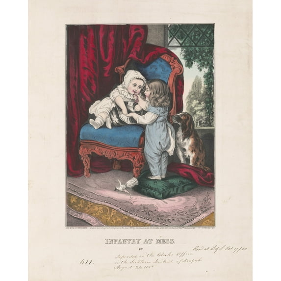 Print: Infantry At Mess, 1850