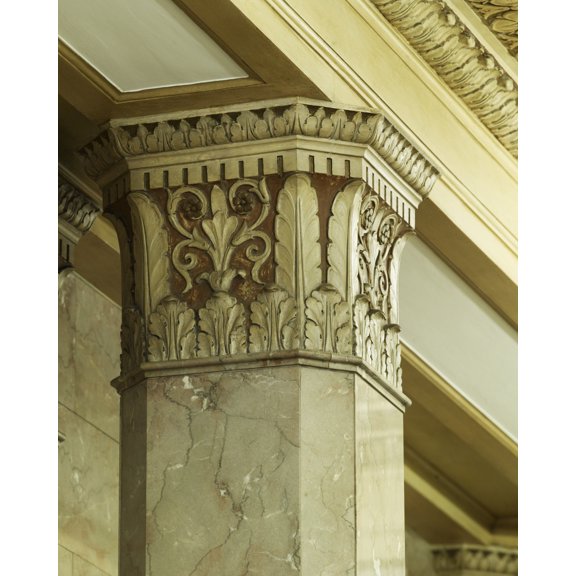 Print: Interior Column Detail, U.S. Courthouse, Toledo, Ohio, 2007