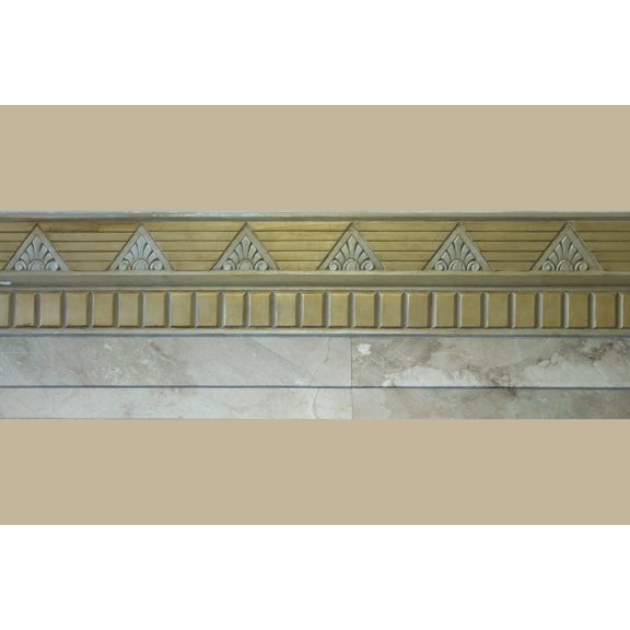 Print: Interior Detail. Moulding In Area Between West Elevator Lobby And