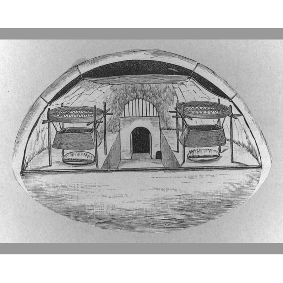 Print: Interior Of Eskimo Igloo, 1916