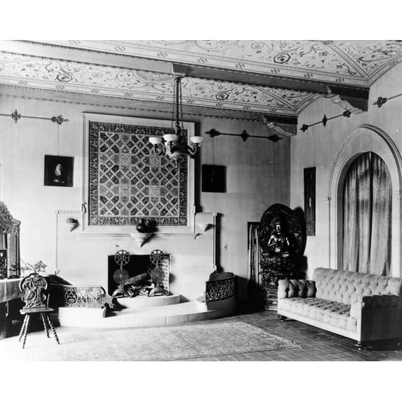 Print: Interior Of House Designed By Architect Jacques Benois Benedict
