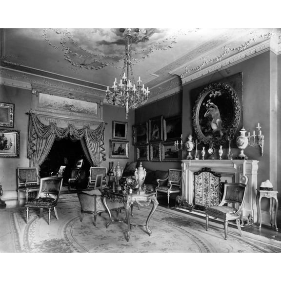 Print: Interior Of Mexican Embassy, Washington, D.C., circa 1890-1940