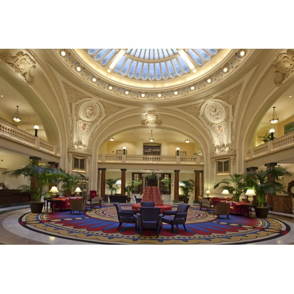 Print: Interior Of The Battle House Hotel, Mobile, Alabama, 2010