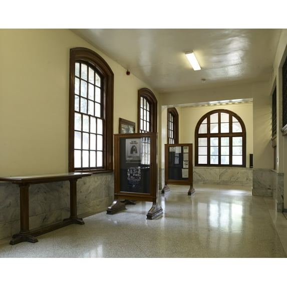Print: Interior Postal Lobby, U.S. Post Office And Courthouse, Laredo
