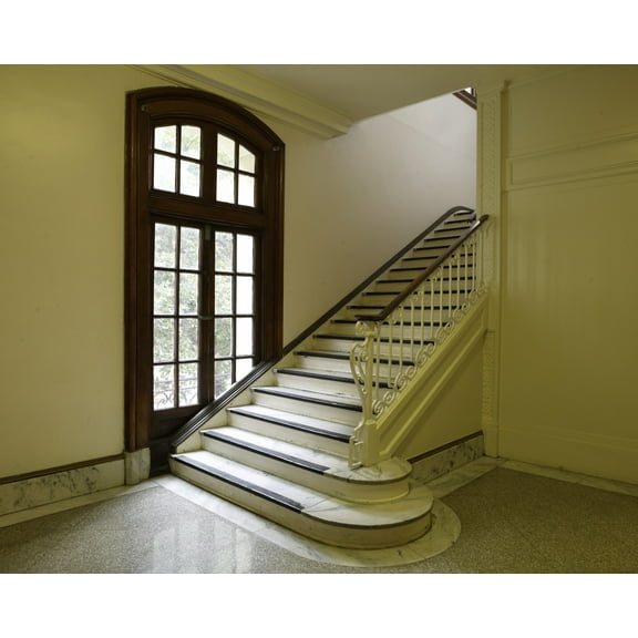 Print: Interior Staircase, U.S. Post Office And Courthouse, Laredo, Texas