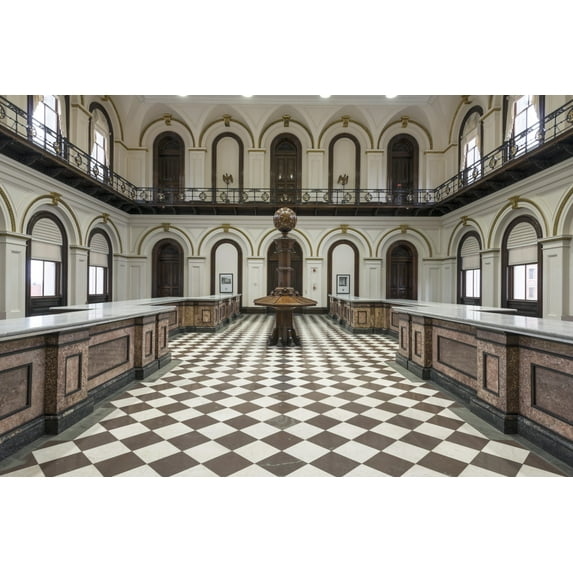 Print: Interior. U.S. Custom House, Portland, Maine, 2013