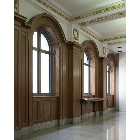 Print: Interior Window Detail, U.S. Custom House, Houston, Texas, 2008