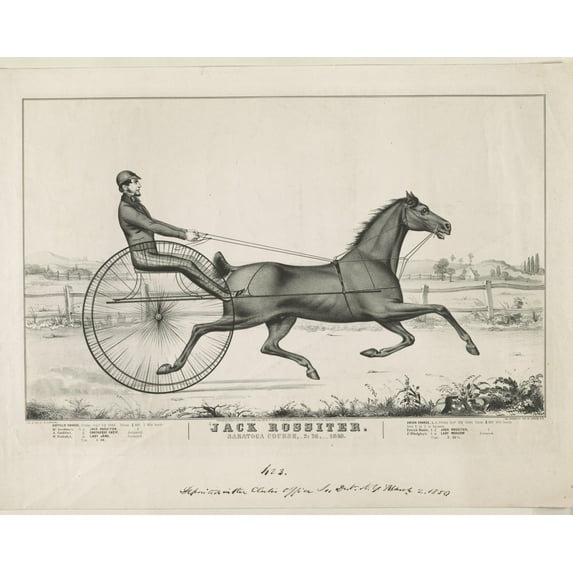 Print: Jack Rossiter: Saratoga Course, 2:28. 1849