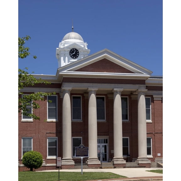 Print: Jackson County Courthouse In Scottsboro, Alabama, 2010