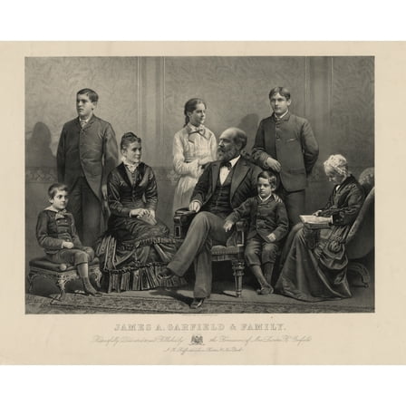 Print: James A. Garfield & Family