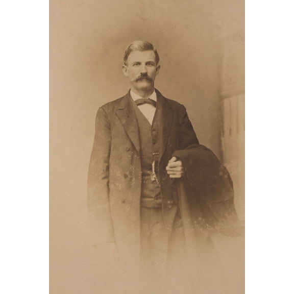 Print: James Daniel Richardson, Half-Length Portrait, Standing, Facing