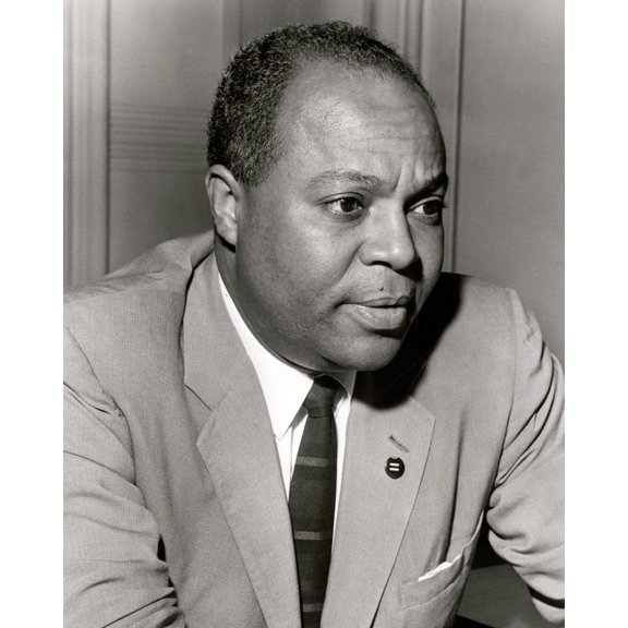 Print: James Farmer, Head-And-Shoulders Portrait, Facing Right, 1963