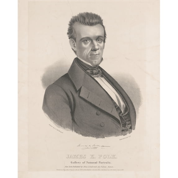 Print: James K. Polk, 1844