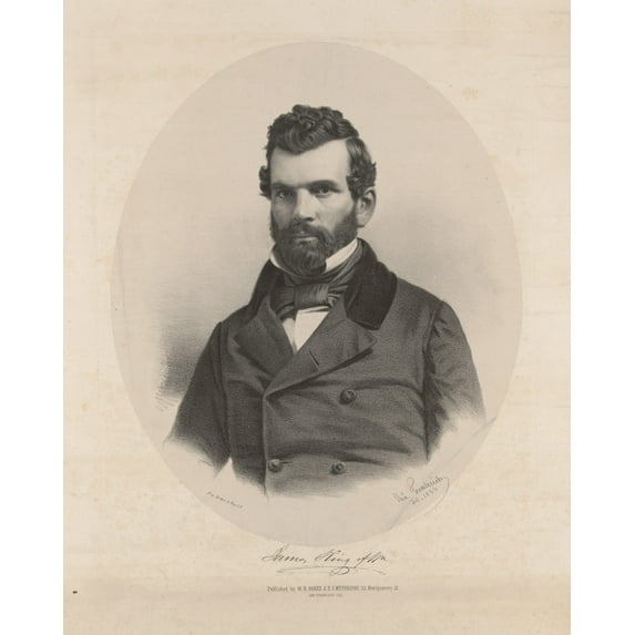 Print: James King Of Wm, 1856