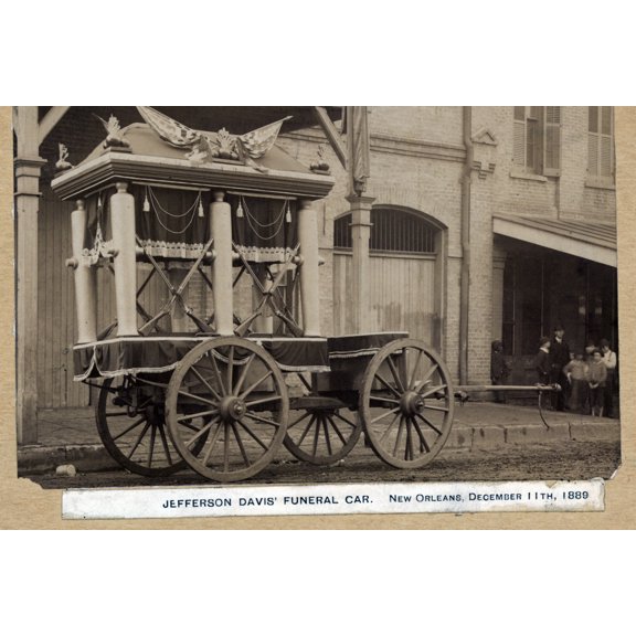 Print: Jefferson Davis' Funeral Car, New Orleans, December 11th, 1889