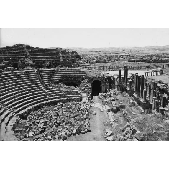 Print: Jerash. Southern Theatre And Forum, circa 1898