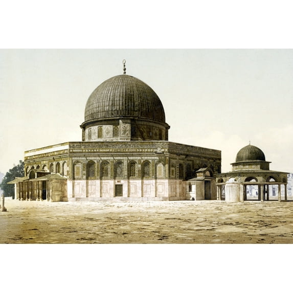 Print: Jerusalem, Mosque D'Omar, 1890