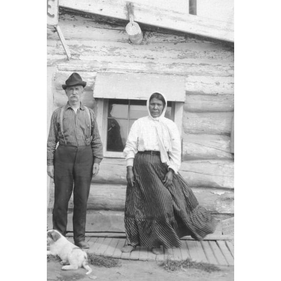 Print: Jim Haly And His Squaw, circa 1900