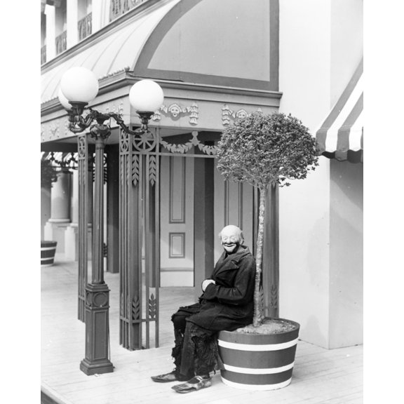 Print: Joe Jackson, Full-Length Portrait, Facing Front, Seated Beneath