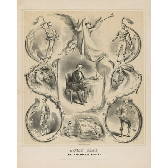 Print: John May - The American Jester, 1847