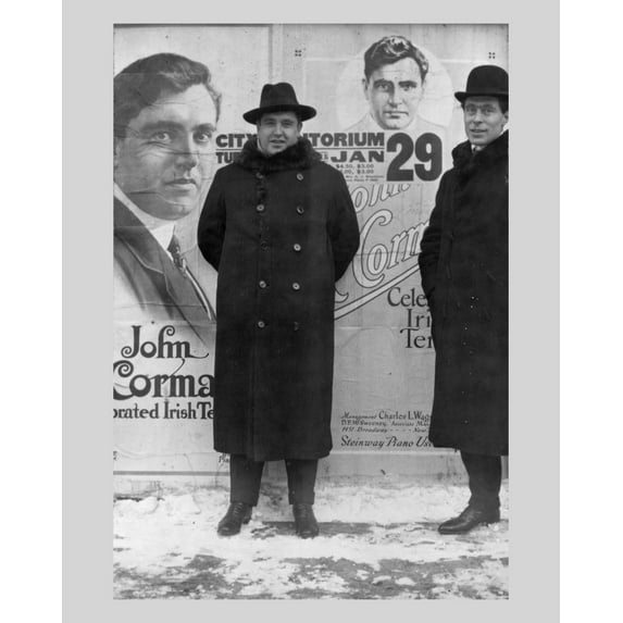 Print: John Mccormack, Irish-Born American Tenor, Full-Length Portrait