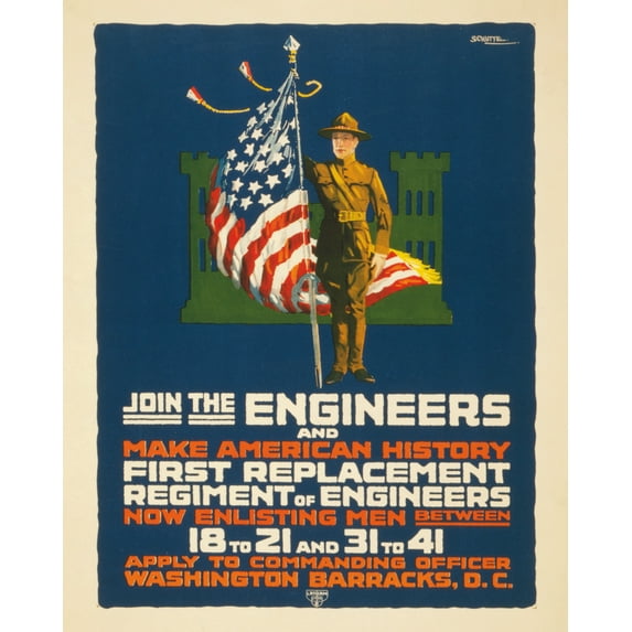 Print: Join The Engineers And Make American History First Replacement