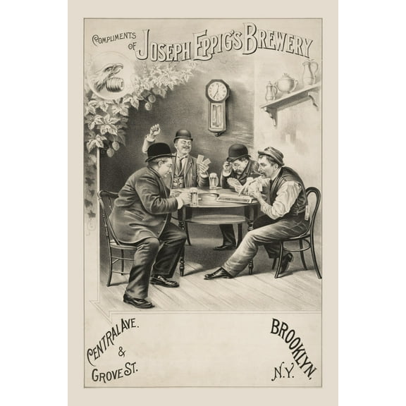 Print: Joseph Eppig Brewery, Brooklyn, New York, 1892