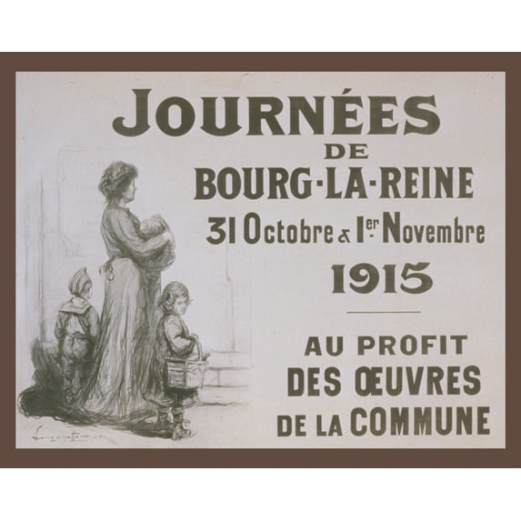 Print: Journees De Bourg-La-Reine.. 1915 - Au Profit Des Oeuvres De La