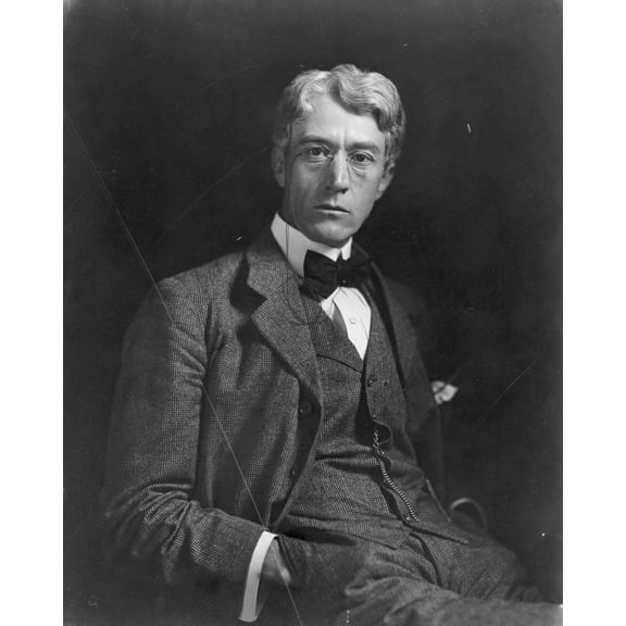 Print: Kenesaw Mountain Landis, Half-Length Portrait, Seated, Facing