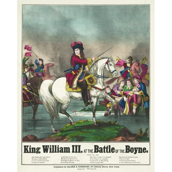 Print: King William Iii At The Battle Of The Boyne, 1874