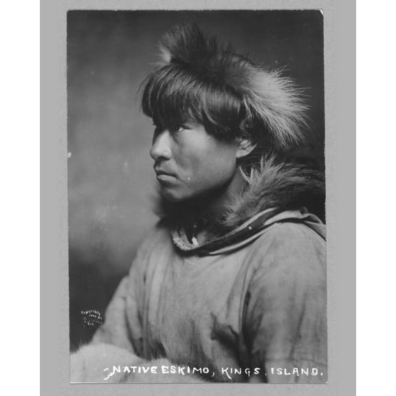 Print: Kings Island i.e. King Island, Or Ukivok - Native Eskimo, 1906