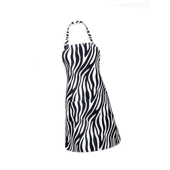 Print Kitchen Apron Adjustable NeckStrap Easy For Home Cooking Salon Spa Use