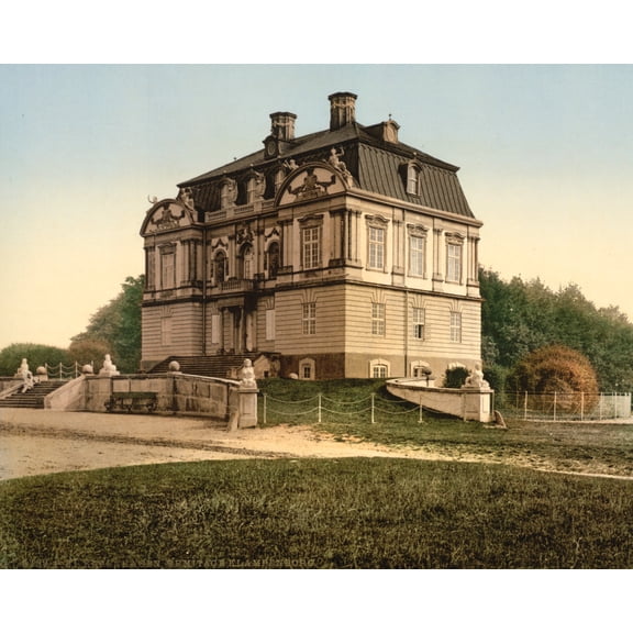 Print: Klampenborg Hermitage, Copenhagen, Denmark, circa 1890