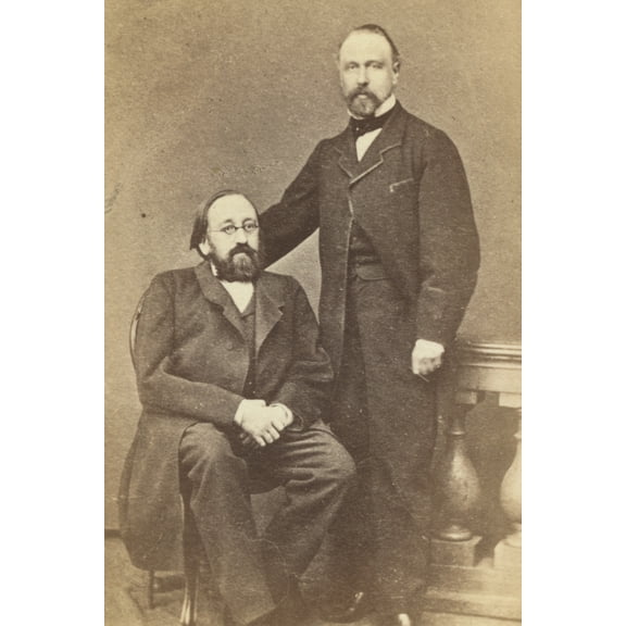 Print: Konstantin Nikolaevich Leontev And Mikhail Nikiforovich Katkov