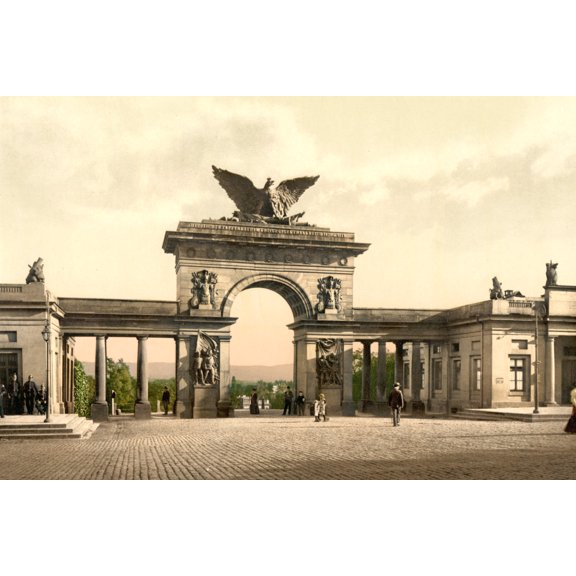 Print: Krieger Monument, Thor, Cassel Ave, Cassel (I.E., Kassel)