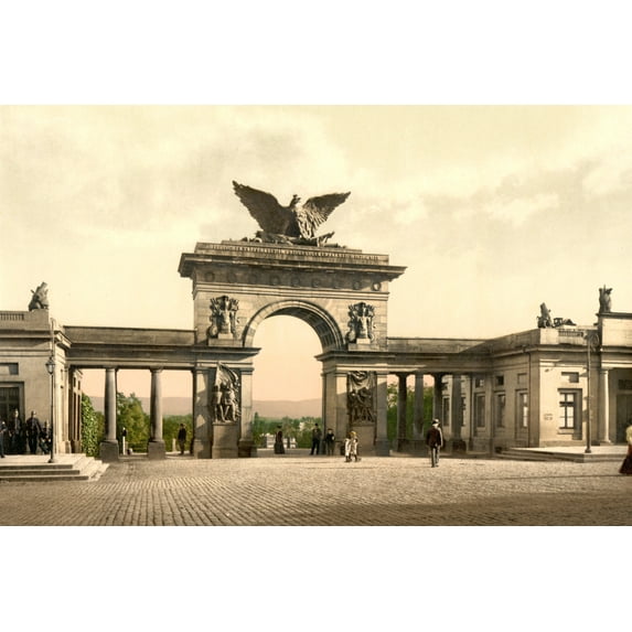 Print: Krieger Monument, Thor, Cassel Ave, Cassel (I.E., Kassel)