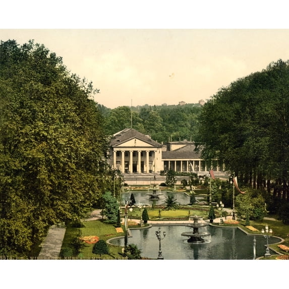 Print: Kurhaus And Surroundings, Wiesbaden, Hesse-Nassau, Germany, circa