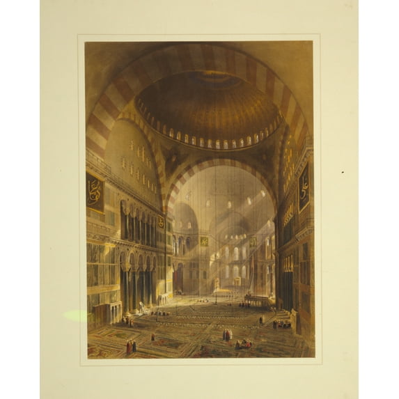Print: L'interieur De La Mosquee, Avant Sa Restauration, 1852