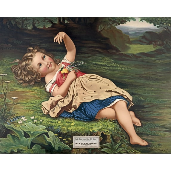 Print: Lady Bug, Lady Bug, Fly Away!, 1873