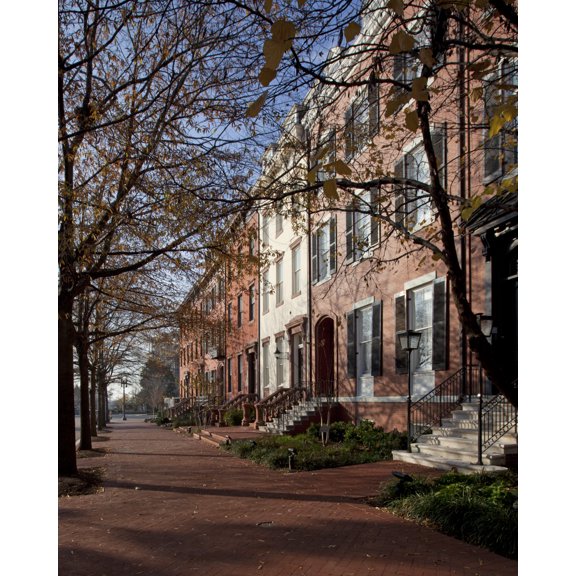 Print: Lafayette Park, Located Directly North Of The White House On H