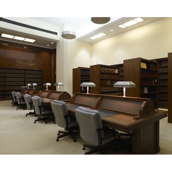 Print: Law Library, Robert North Carolina Nix Federal Building