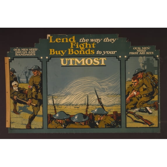 Print: Lend The Way They Fight--Buy Bonds To Your Utmost Our Men Need
