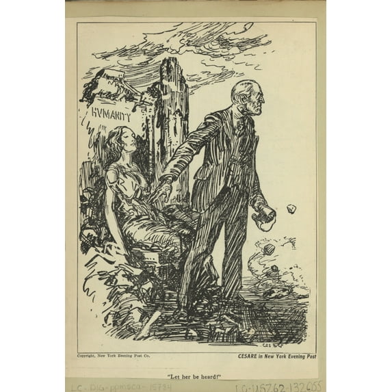 Print: Let Her Be Heard!, circa 1915