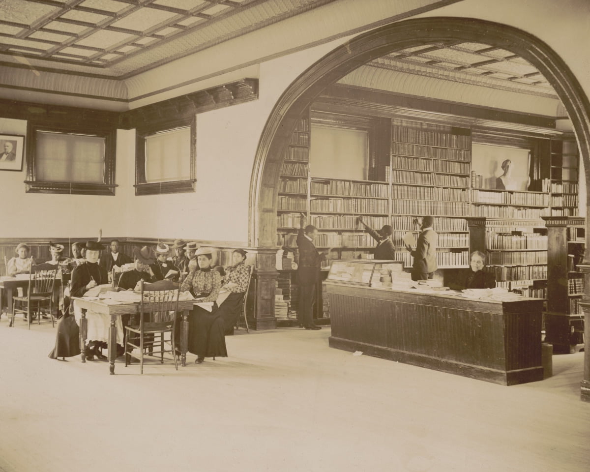 Print: Library At Claflin University, Orangeburg, South Carolina, circa ...