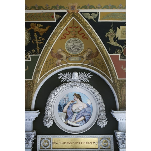 Print: Library of Congress, Mural Depicting Philosophy By Robert Reid.