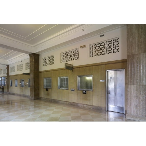 Print: Lobby, Courthouse, Federal Building And U.S. Courthouse, Wheeling