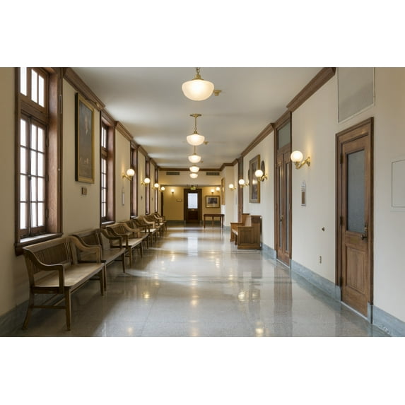 Print: Lobby. U.S. Court House, Augusta, Georgia, 2013